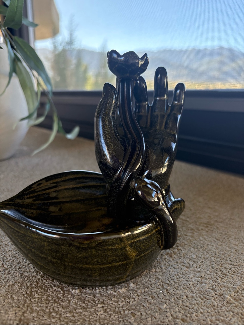 Hand Incense Holder